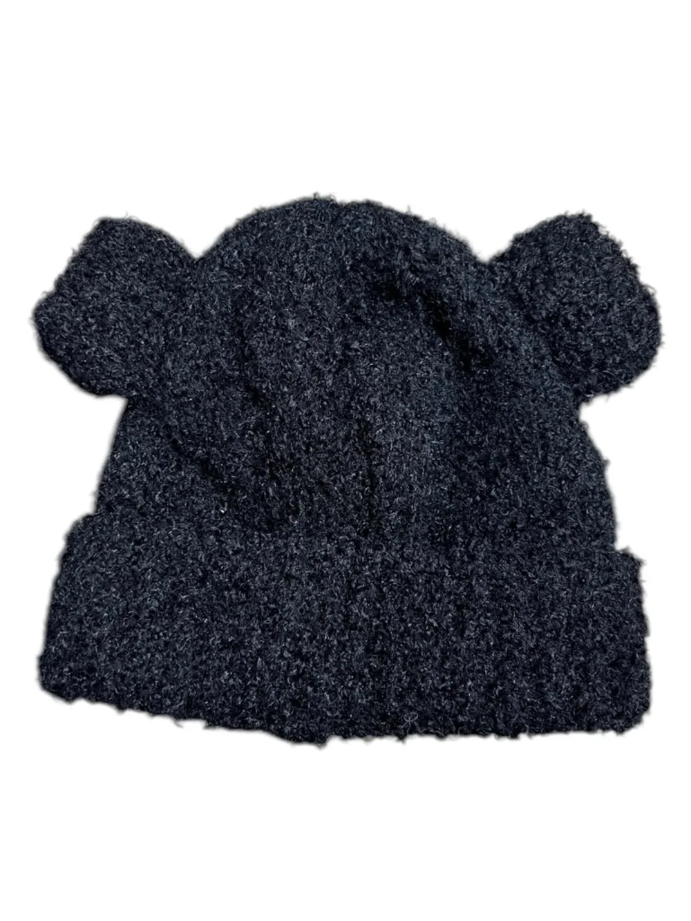New Animals Asia Black‎ Plush Bear-Ear Kids Beanie